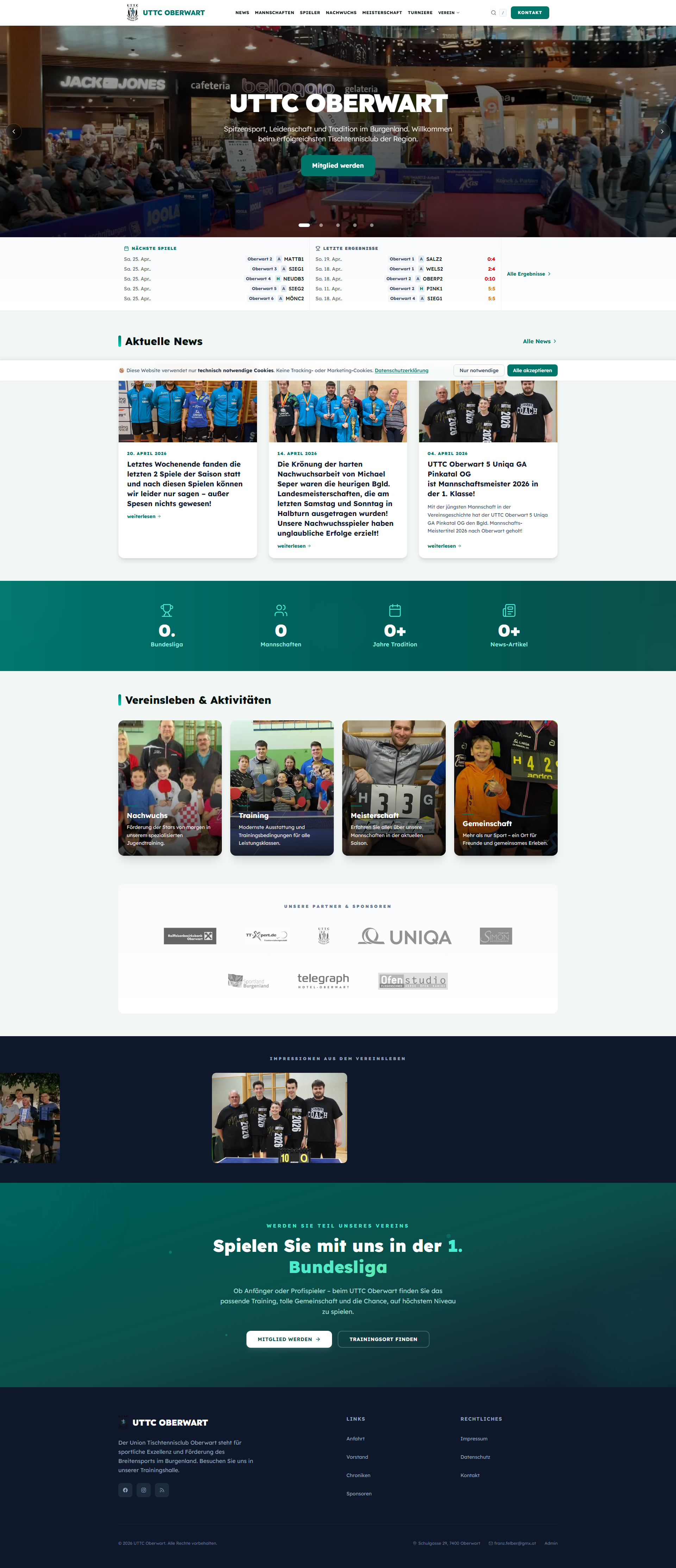 UTTC Oberwart Community Platform